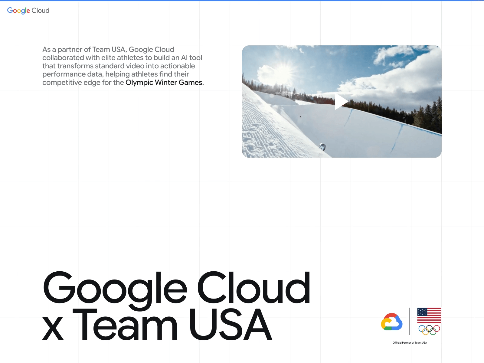 Google Cloud x Team USA